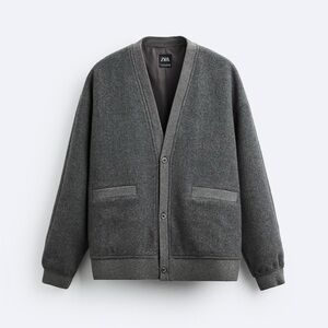 Men Cardigan Spring Bomber